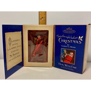 Hallmark Keepsake Ornament Hung With Care 'Twas the Night Before Christmas NIB